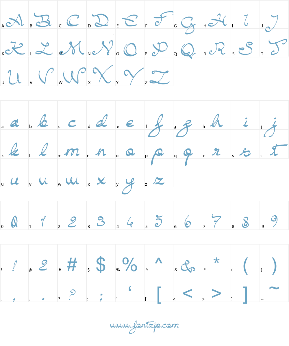 Buffalo Chicken Font Character